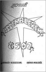 Obálka — Průvodce assemblerem 6502